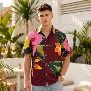 Summer Shirt Rayon Hand Painted Handmade in Bali